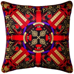 ‘Vintage Cushions’ Luxury Bespoke-Made Pillow 'BT London MMX11', Made in London