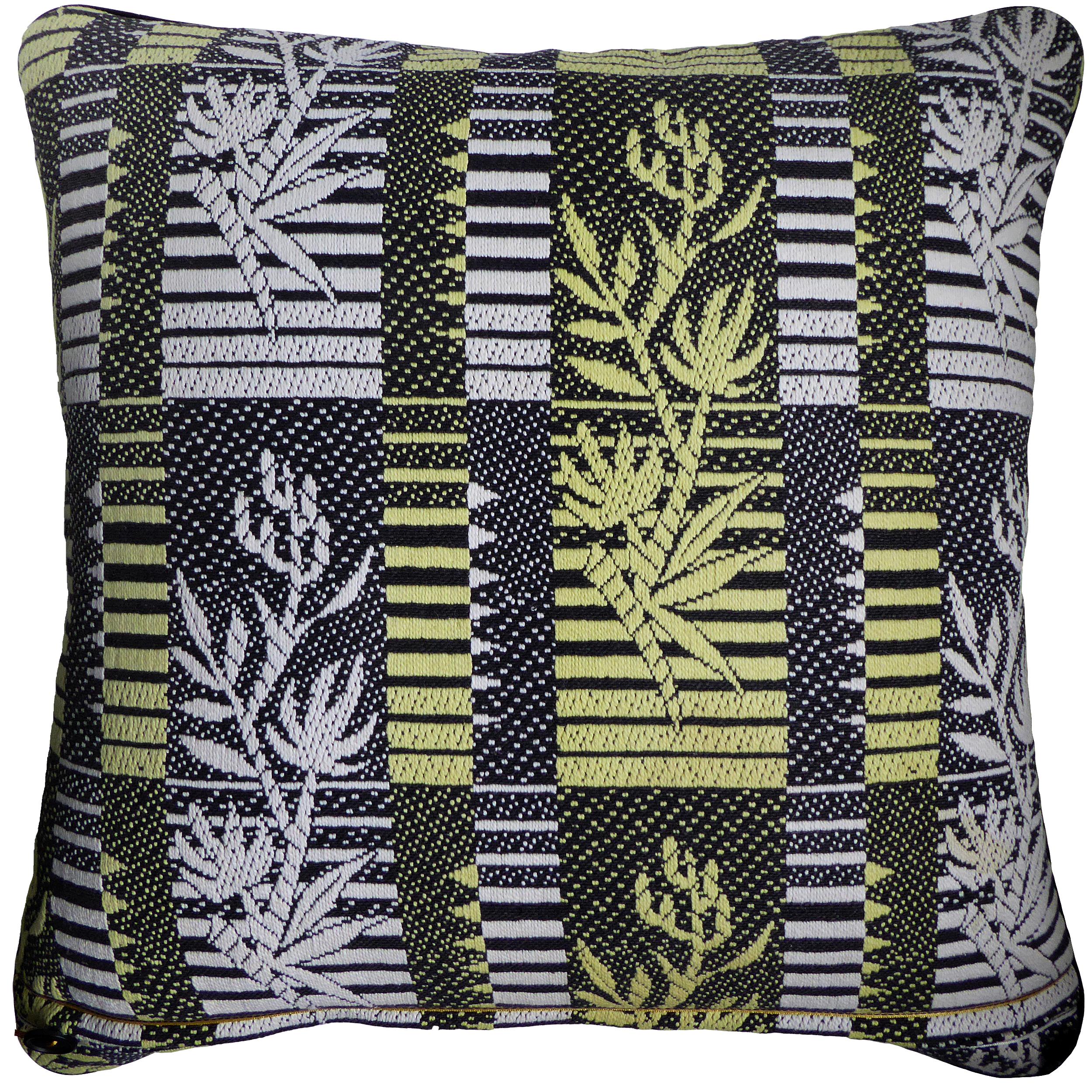 Vintage cushions - 'Bus Seats',
Circa – 1960 
British made luxury cushion created by using original vintage furnishing fabric
Provenance; Britain
Made by Nichollette Yardley-Moore
Vintage Cushions
Cotton furnishing fabric with full cotton
