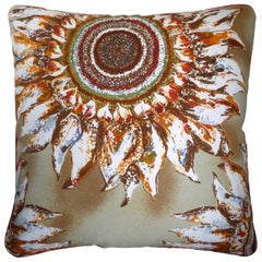 ‘Vintage Cushions’ Luxury Bespoke-Made Pillow Ferrara Sunflowers, Made in London