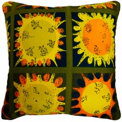 Vintage Cushions, Luxury Bespoke-Made Pillow ‘Paintball', Made in London