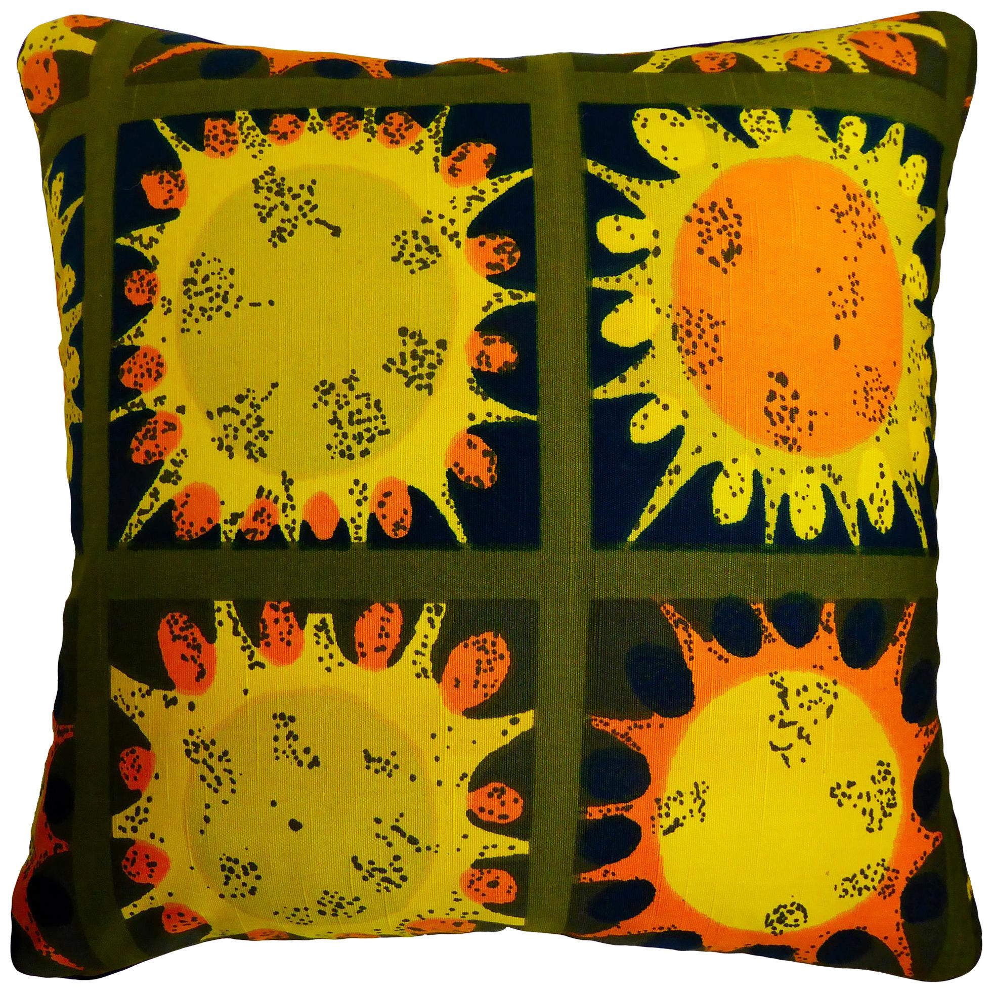 Vintage Cushions, Luxury Bespoke-Made Pillow ‘Paintball', Made in London