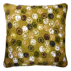 ‘Retro Cushions’ Luxury Bespoke Pillow 'Monoprinty Lemons' Made in London