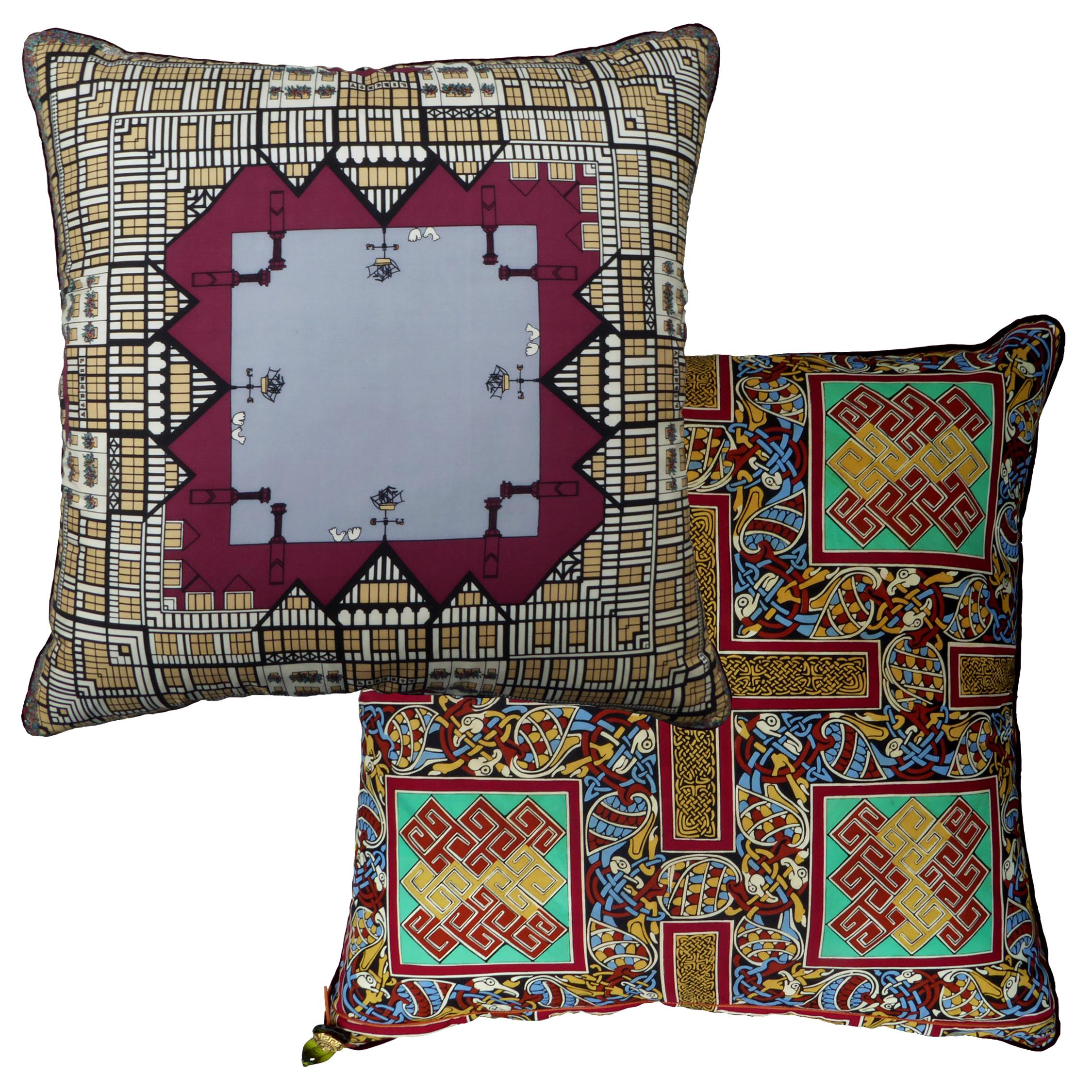 Hand-Crafted Vintage Cushions Luxury Bespoke Pillow ‘The Liberty Building', Made in England
