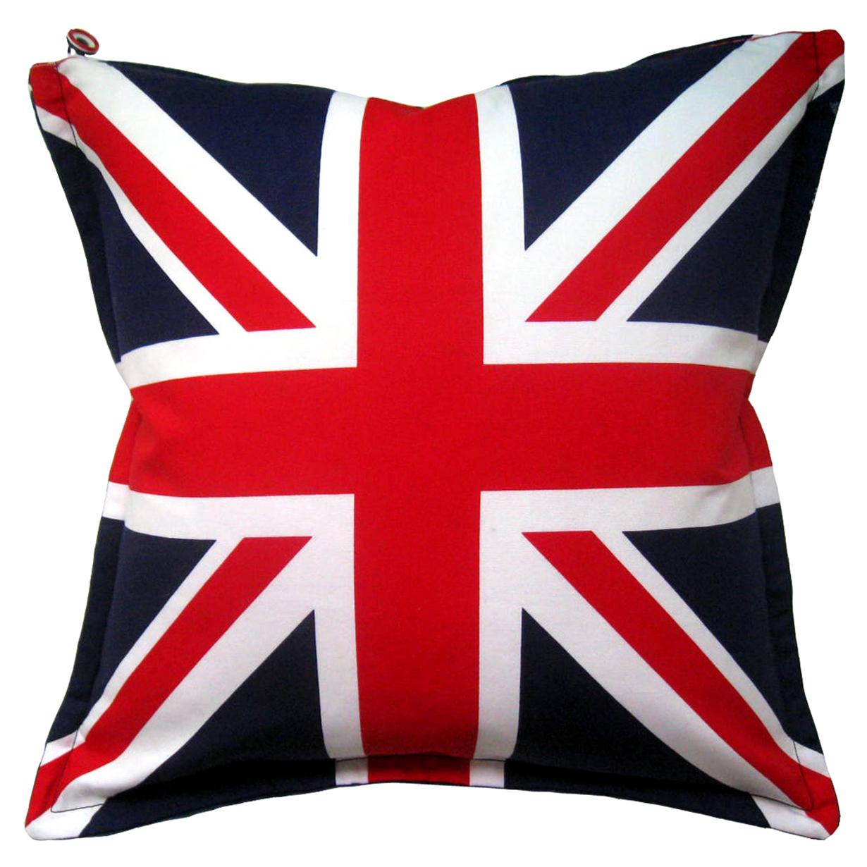 'Vintage Cushions' Luxury Bespoke Pillow ‘Velvet Flag-let', Made in UK