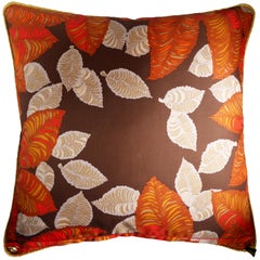 Vintage Cushions Luxury Bespoke Silk Pillow 'the Japanese Mask', British Made
