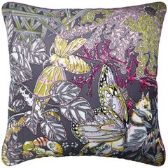 Vintage Cushions, Luxury Silk Bespoke Made Pillow ‘Anika', Made in London