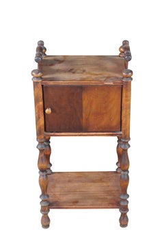 Vintage Cushman Mahogany Humidor Tobacco Smoking Cabinet Table Stand 27"