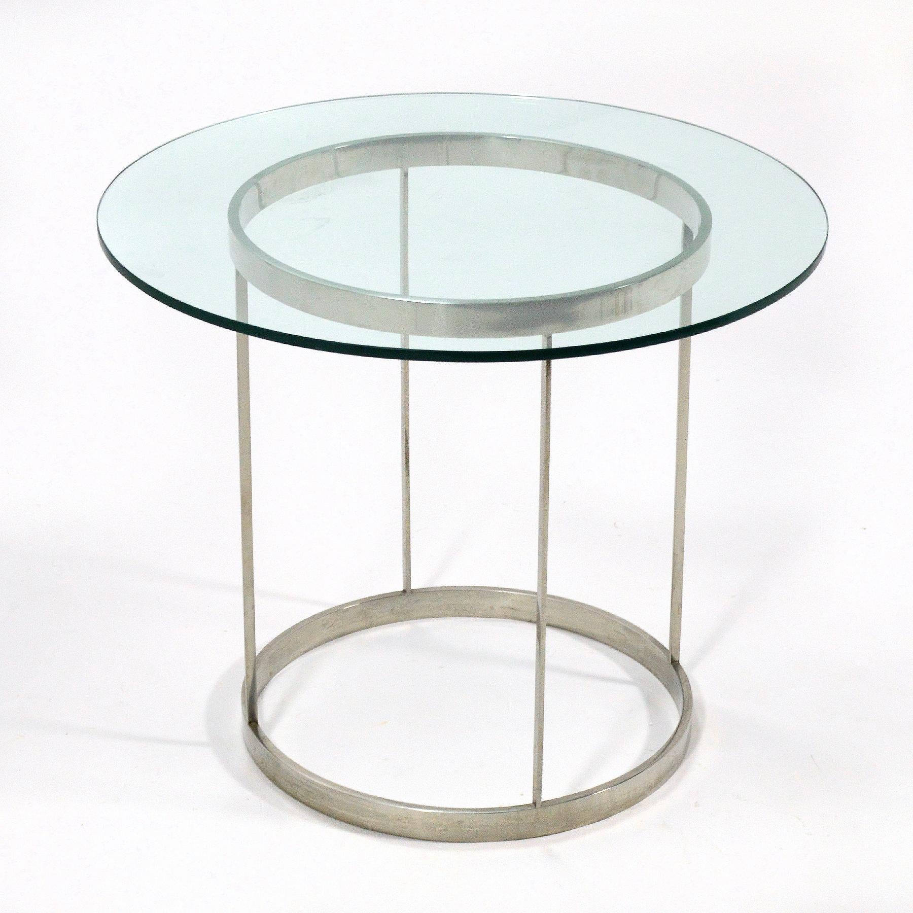We love this exceptional table. We love the simplicity and honesty of the materials, we love the expert craftsmanship, and most of all we love the elegant, Minimalist design. It was fabricated by Metalworks as part of a custom commission suite of