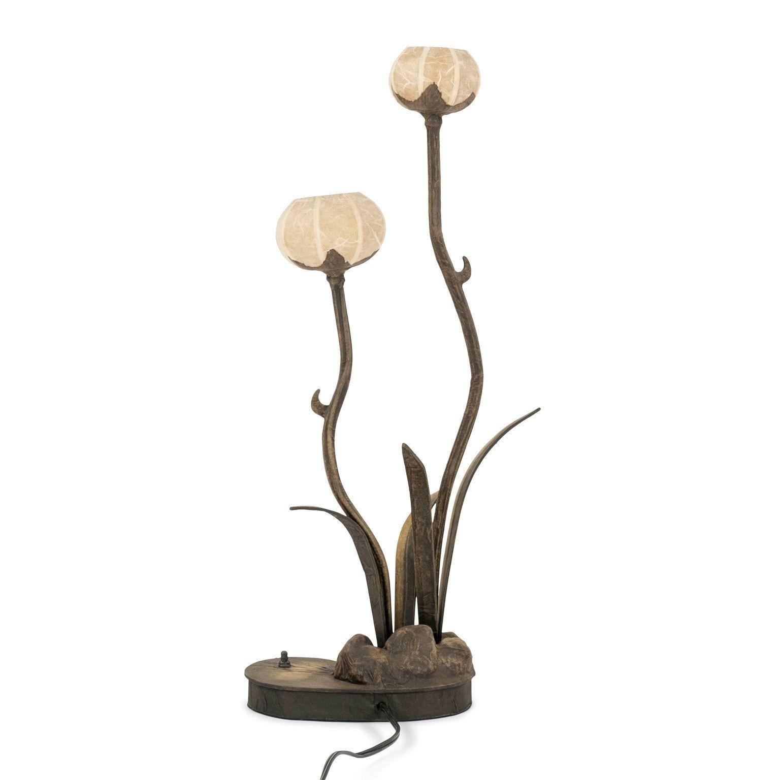 Lampe de Table Vintage Personnalisée 'Flower' en vente 2