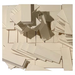 Vintage Custom French Mini Subway Tiles, Cerafrance Normandie, Biscuit