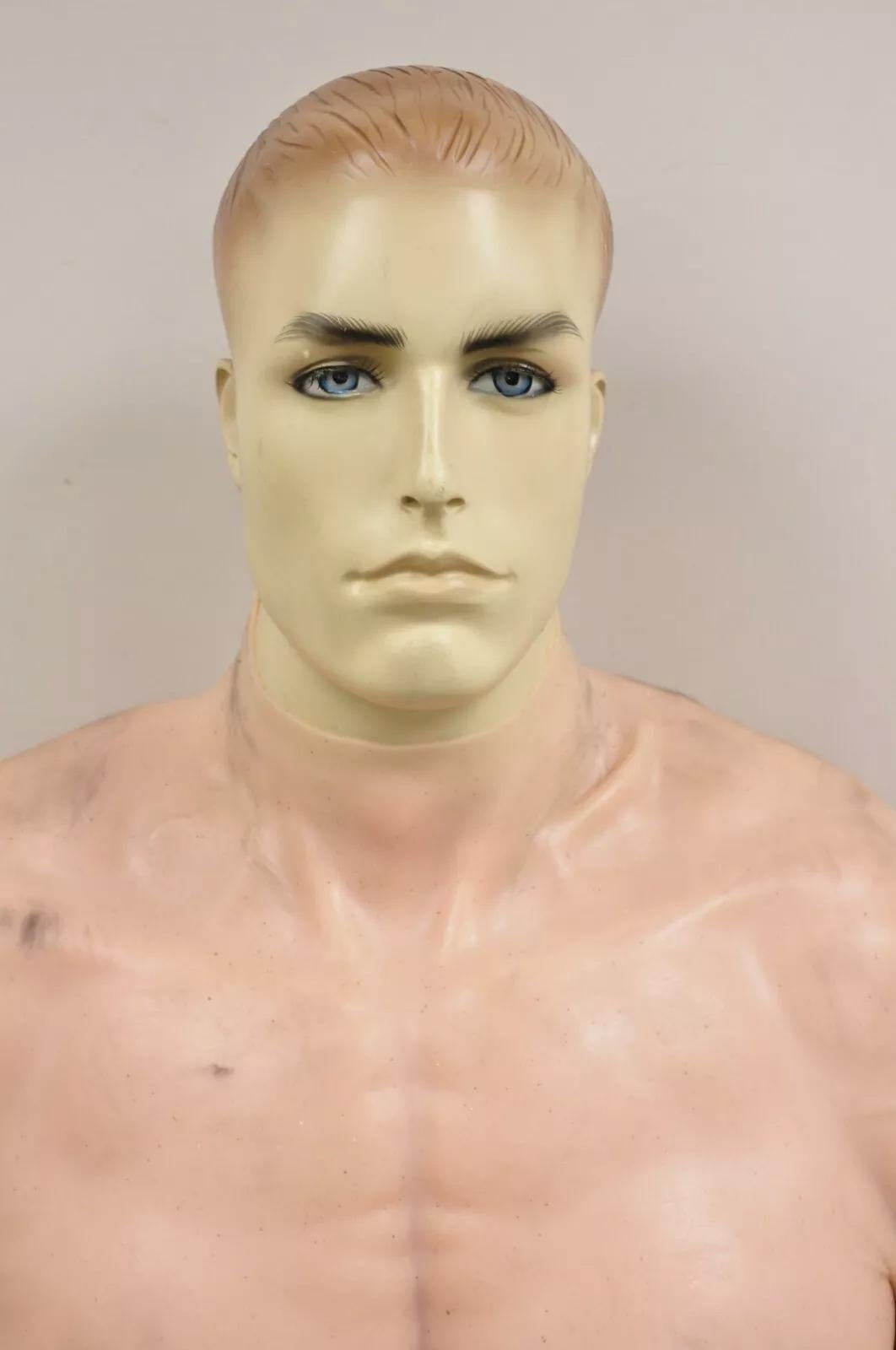 Maniquí de Silicona Fake Muscle Suit Cosplay Vintage Custom Full Size Male Figure Art Decó en venta