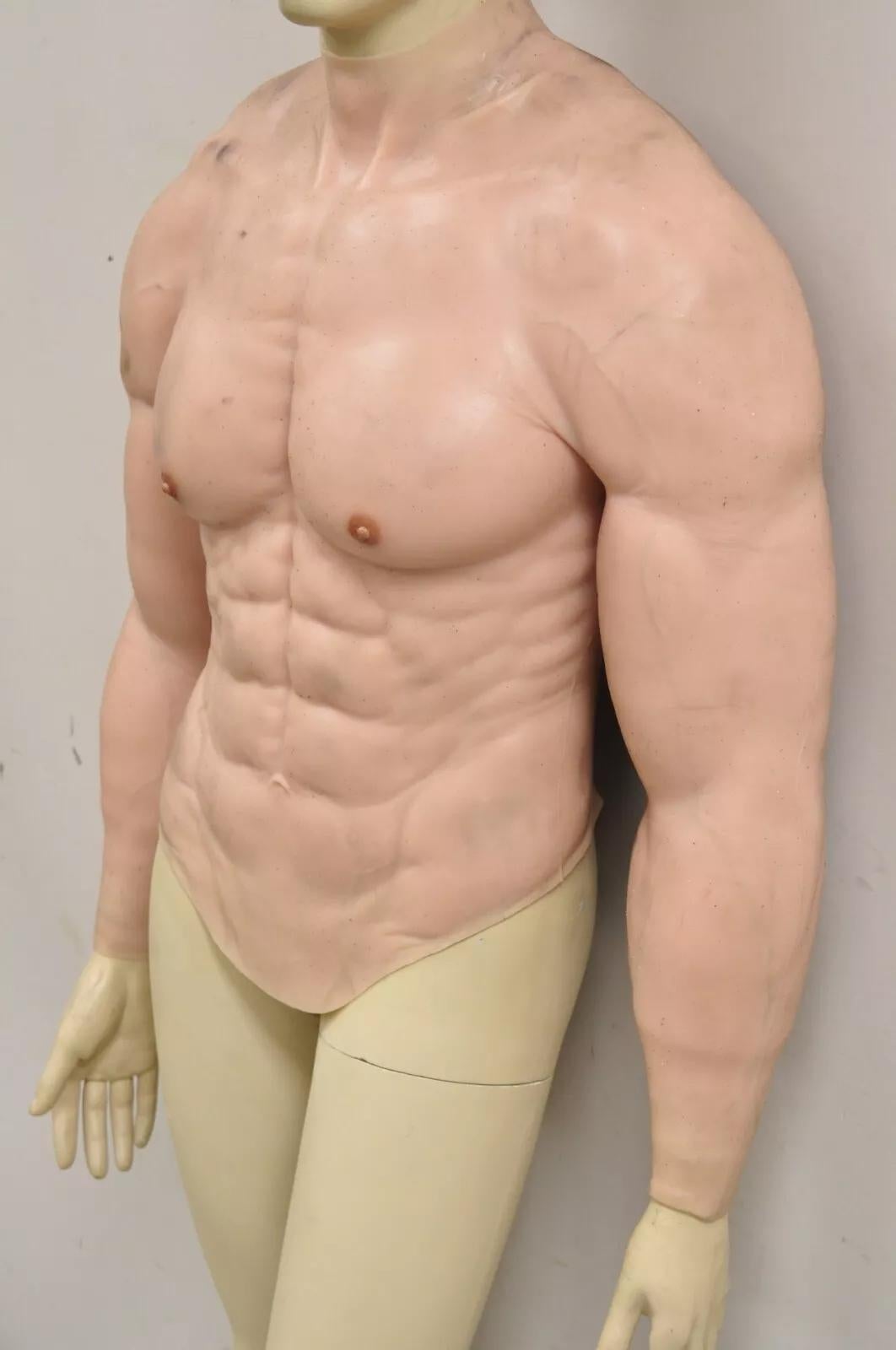 Maniquí de Silicona Fake Muscle Suit Cosplay Vintage Custom Full Size Male Figure en venta 2