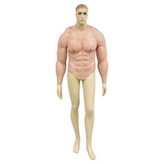 Vintage Custom Full Size Male Figure Silicone Fake Muscle Suit Cosplay Mannequin