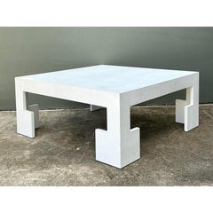 Tavolino da caffè vintage con panno d'erba personalizzato