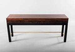 Vintage Custom Hardwood Chest Console Table