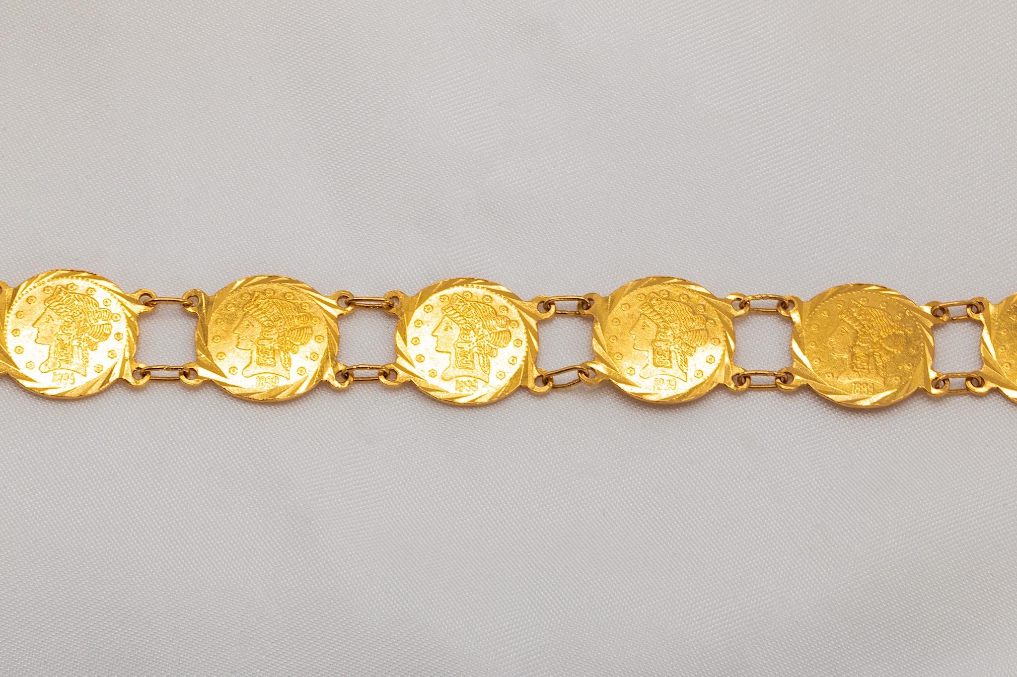 Vintage Custom-Made 22k Yellow Gold 