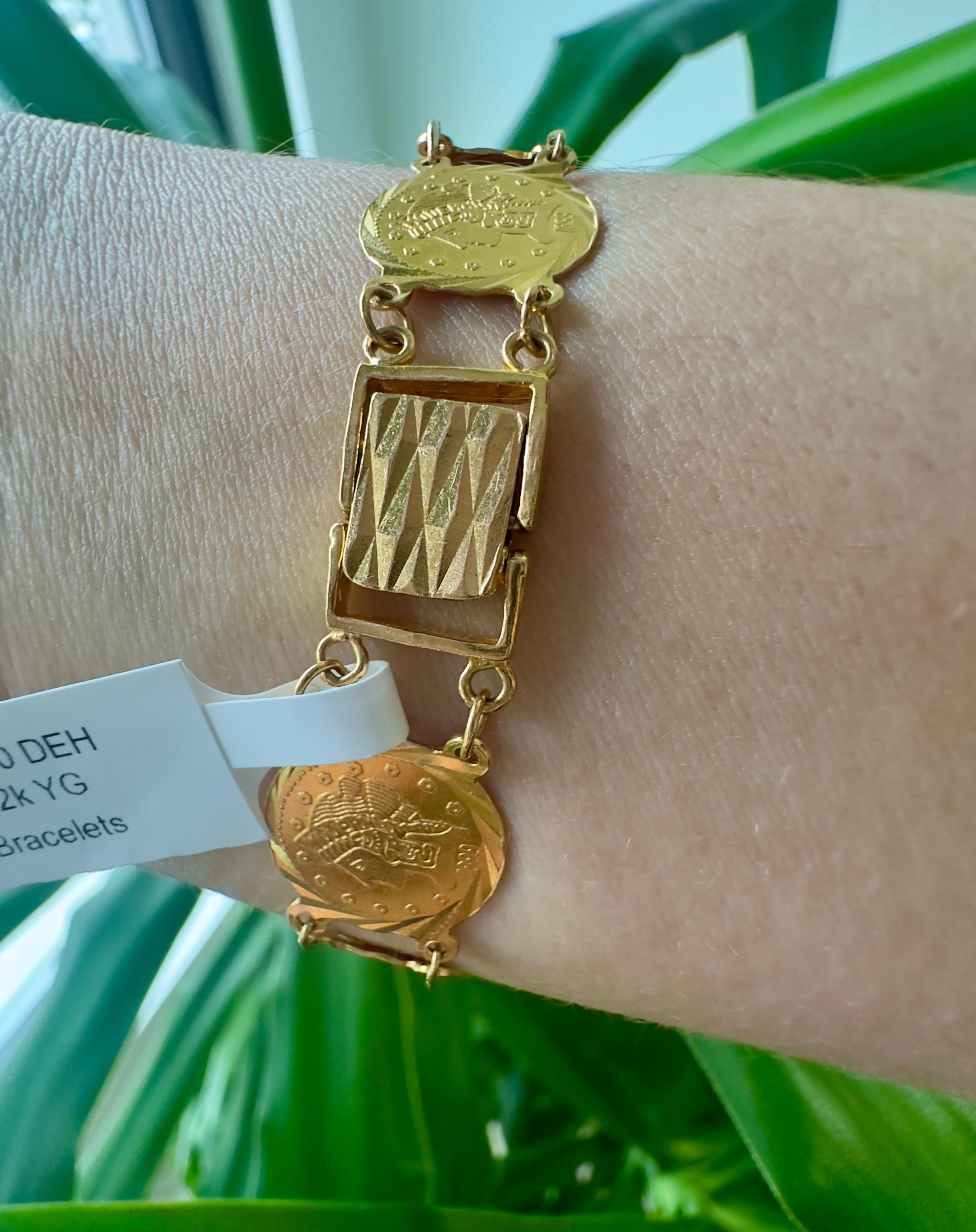 Vintage Custom-Made 22k Yellow Gold 