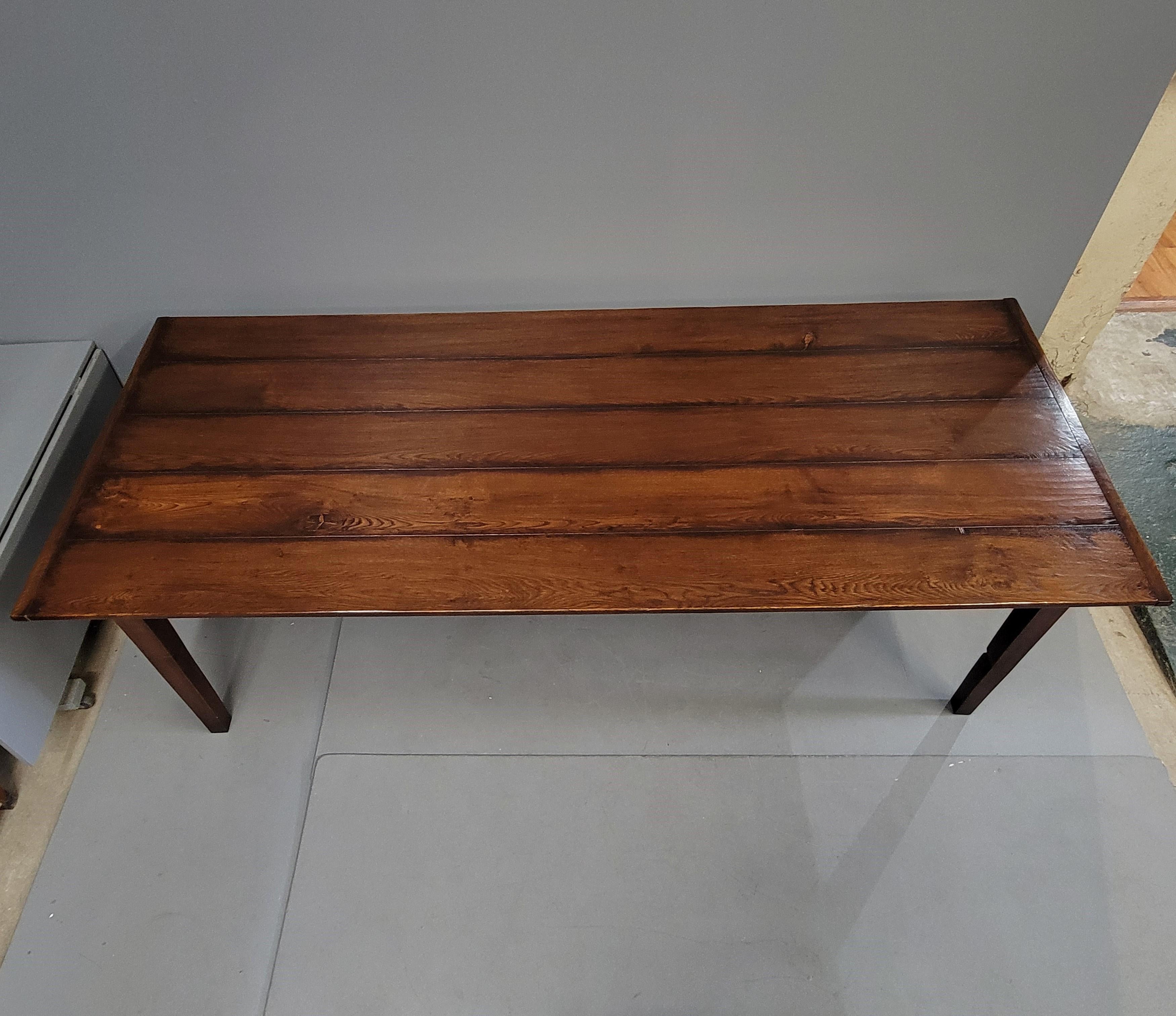 Rustic Vintage English Oak Farmhouse Table