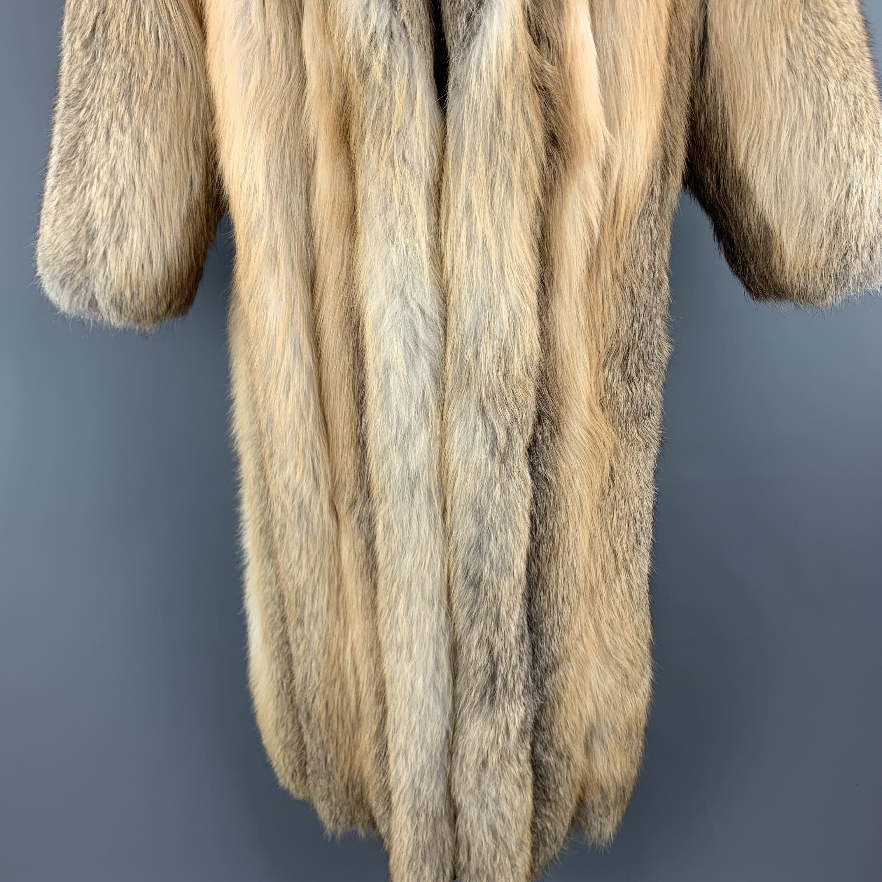 gold fur coat