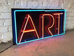 Vintage Custom Neon "Art" Sign