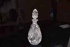 Vintage Cut Crystal Glass Liqueur Decanter, 1950s