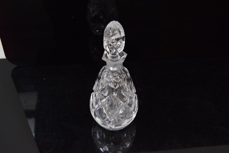 Czech Bohemian Crystal Glass Set of 6 Stem Liqueur Glasses 2oz.60ml...