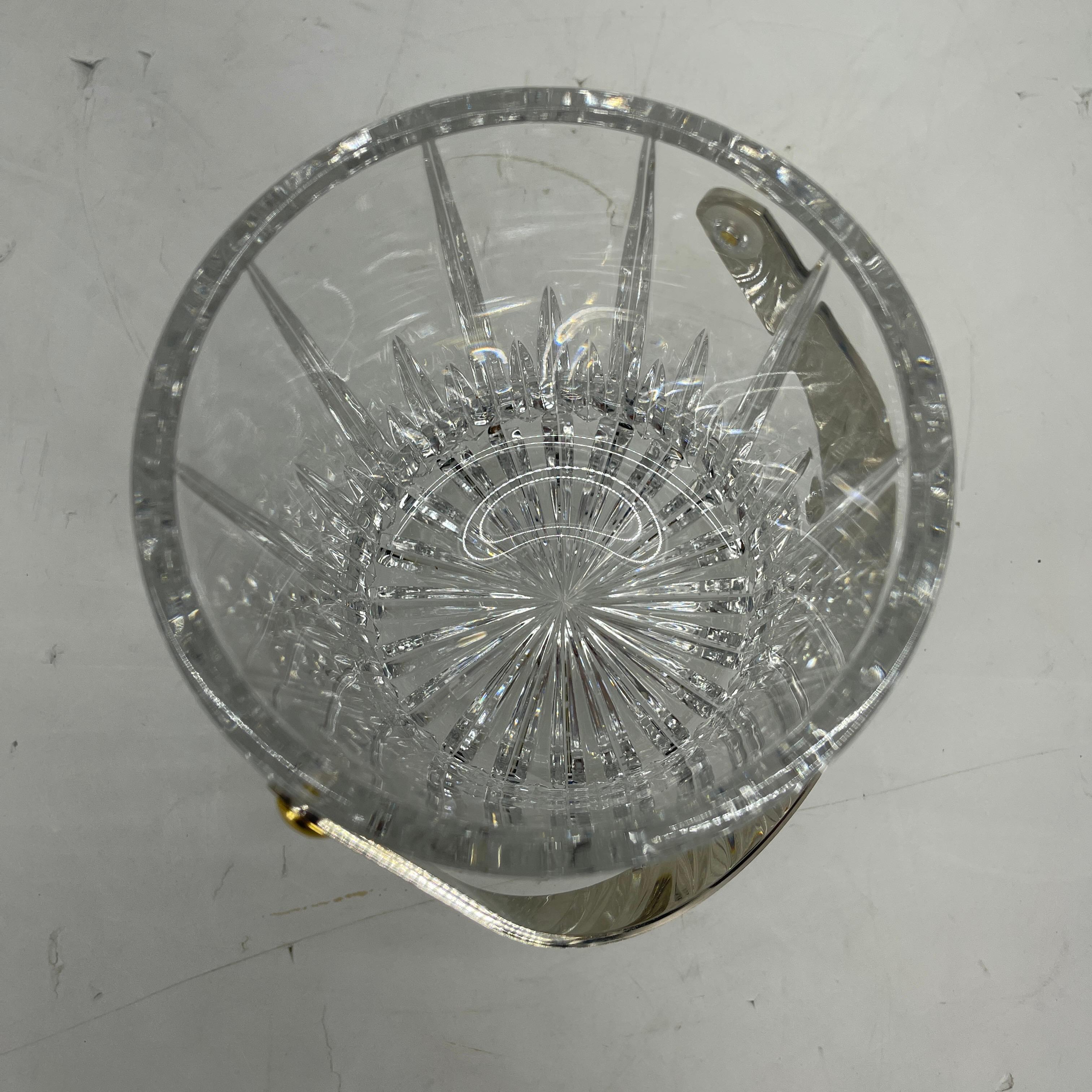 crystal ice bucket vintage