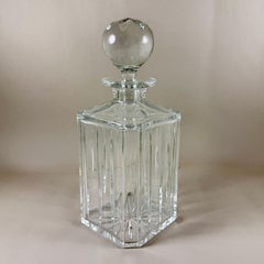 Vintage Cut Crystal Whiskey Decanter