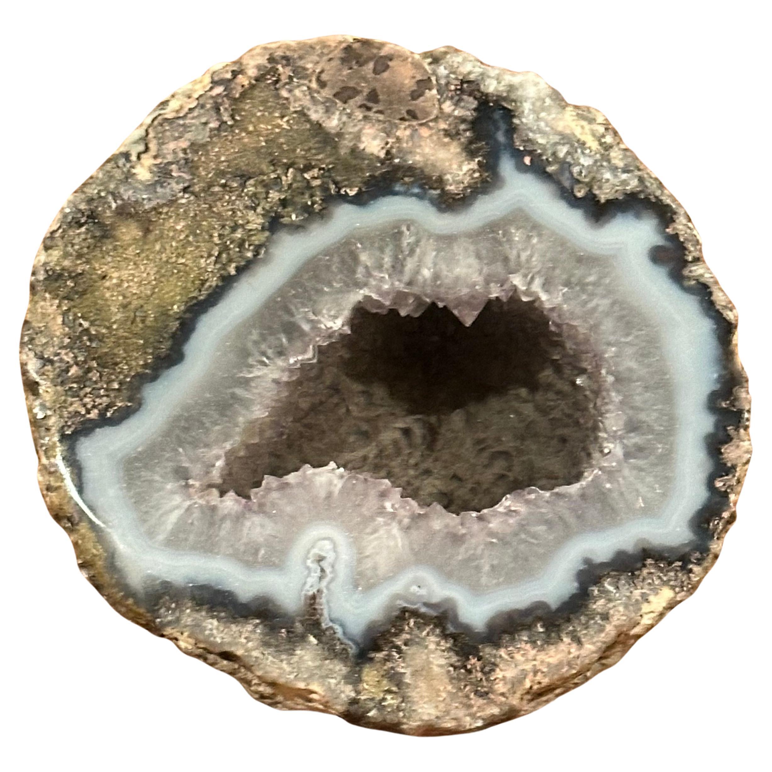 Vintage Cut Geode Paperweight