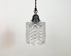 Vintage-Deckenleuchte aus geschliffenem Glas, 1970er Jahre