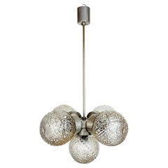 Vintage Cut Glass Chandelier from Kamenický Šenov, 1960s