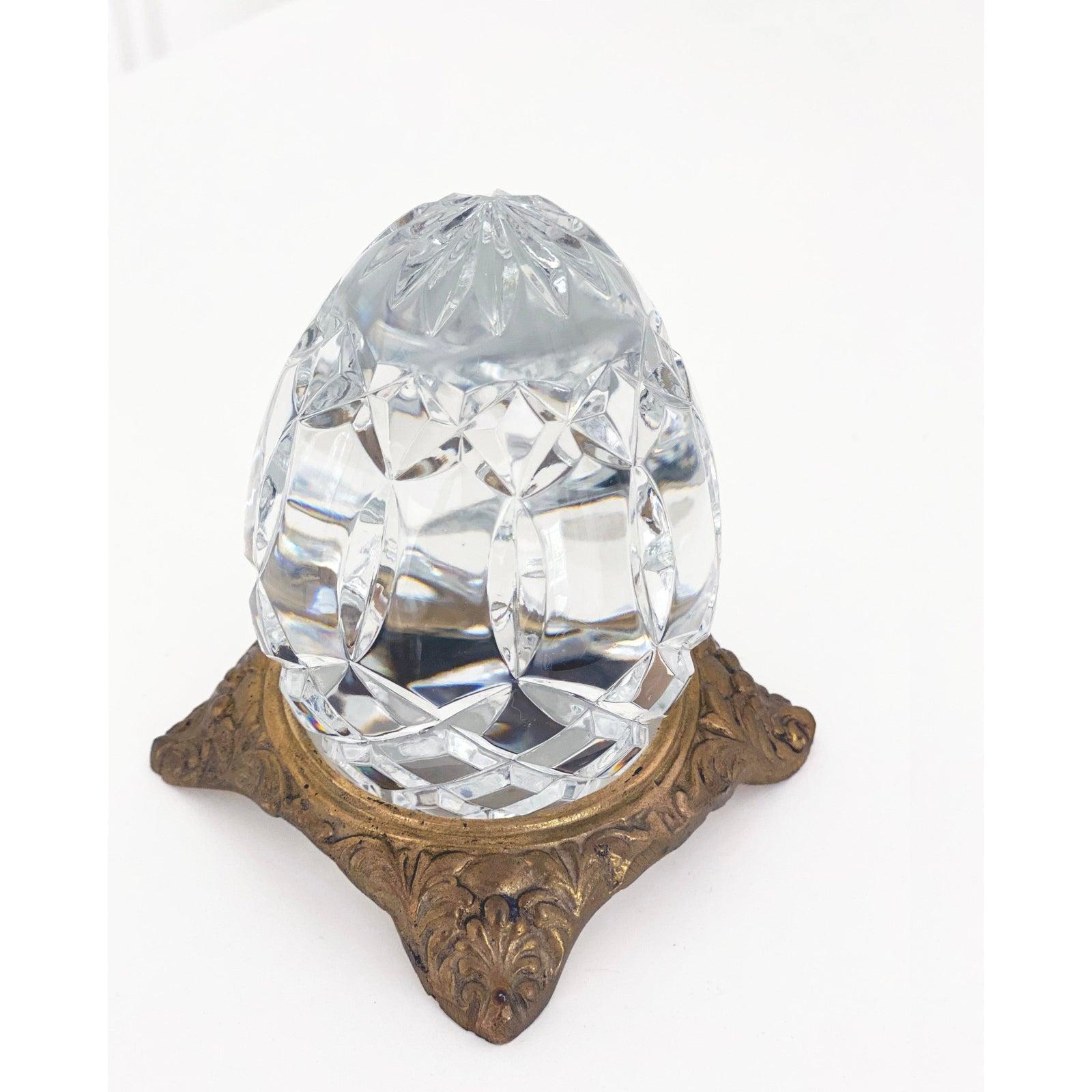 crystal glass egg