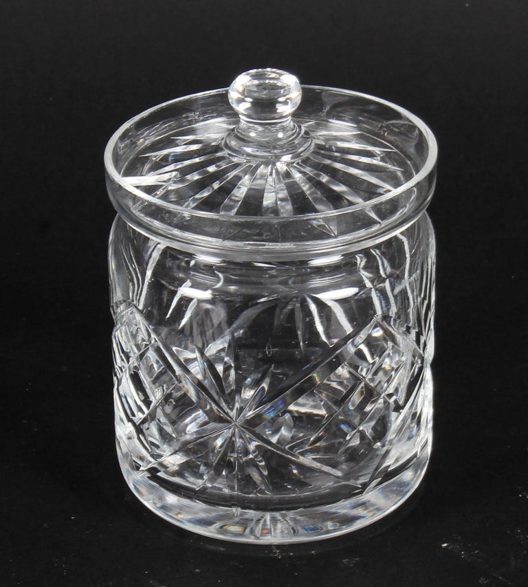 Vintage Cut Crystal Candy Jar with Matching Lid