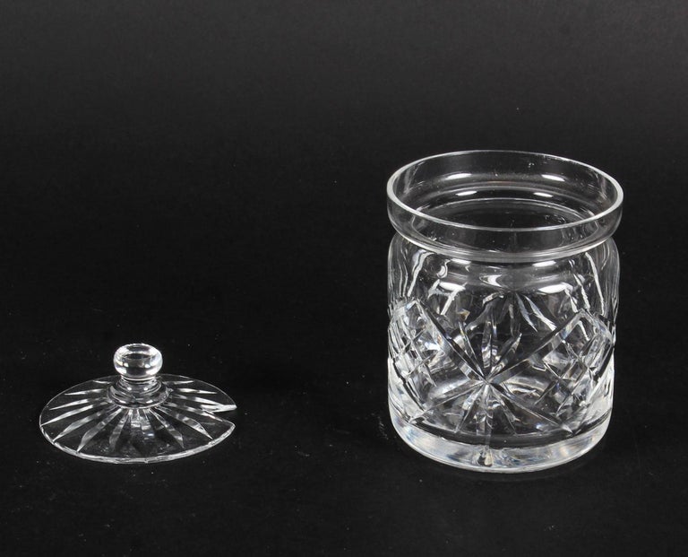 Vintage Cut Glass Crystal Lidded Jar Mid-20th Century at 1stDibs ...