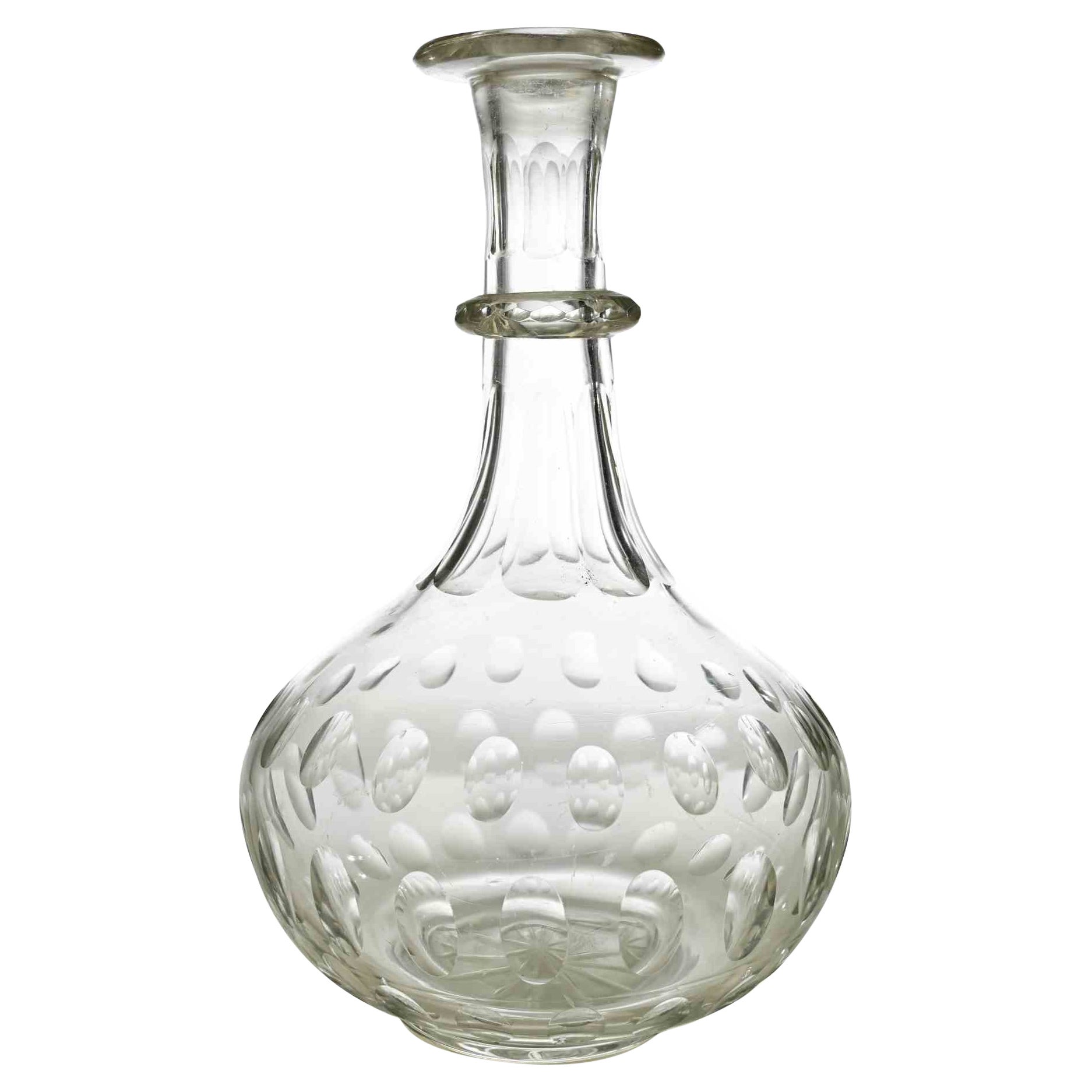 Vintage Cut Glass Decanter, Early 20th Century