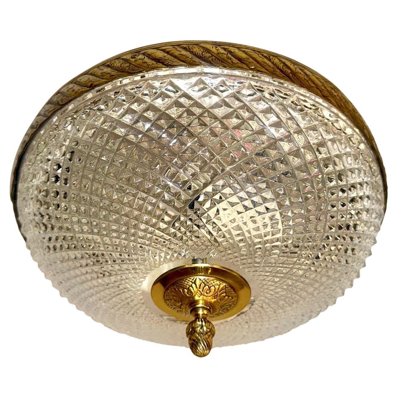 Vintage Cut Glass Fixture