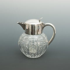 Vintage Cut Glass Lemonade Jug with Cooler