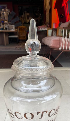 Vintage Cut Glass Scotch Whiskey Decanter