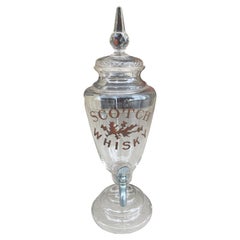 Vintage Cut Glass Scotch Whiskey Decanter