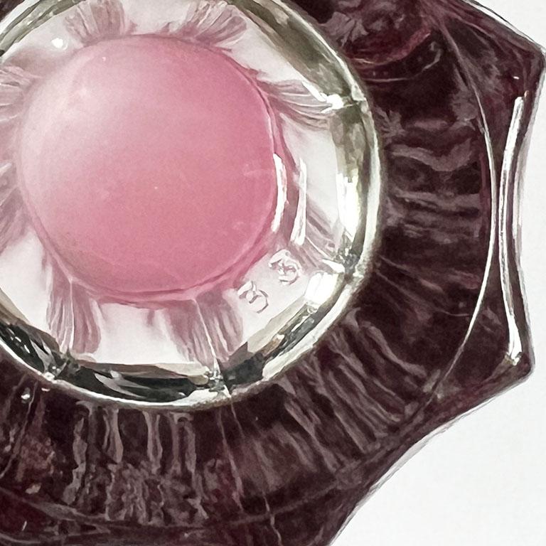 italien Vintage Cut to Clear Cranberry Highball Glasses in Original Box Set of 6 - Italie en vente
