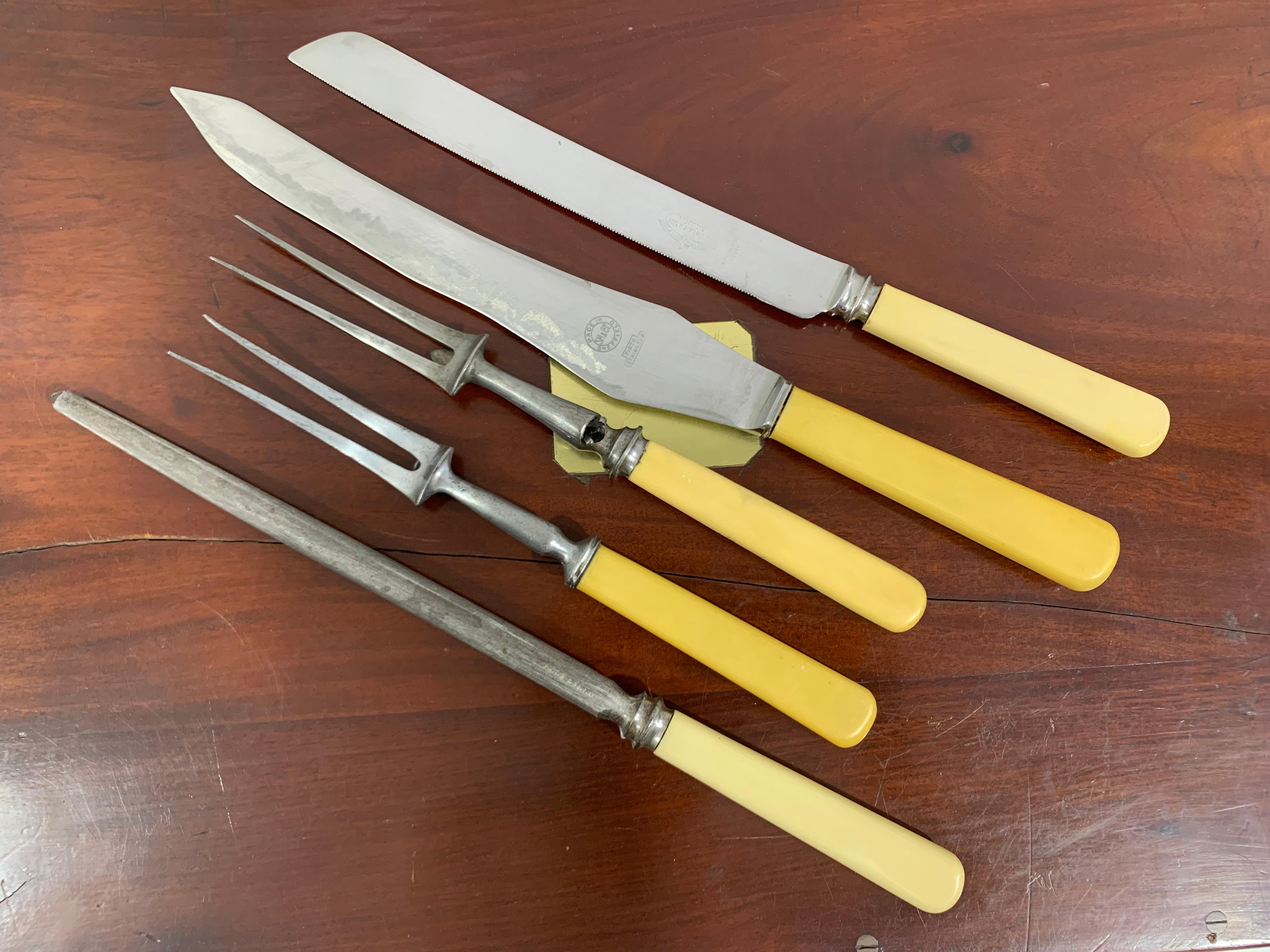Engraved Vintage Cutlery Service Box 'Ménagère'