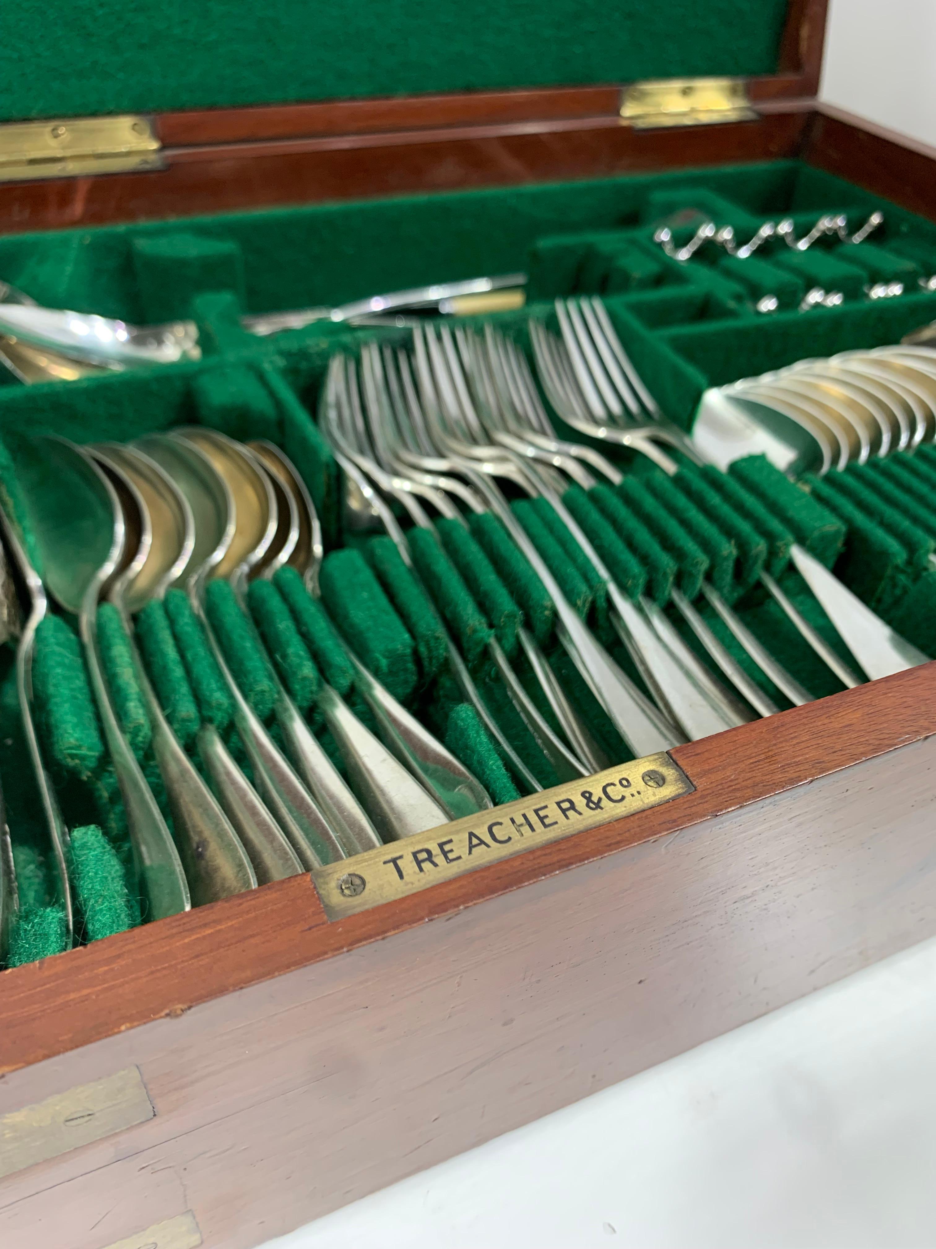 Silver Plate Vintage Cutlery Service Box 'M�énagère'