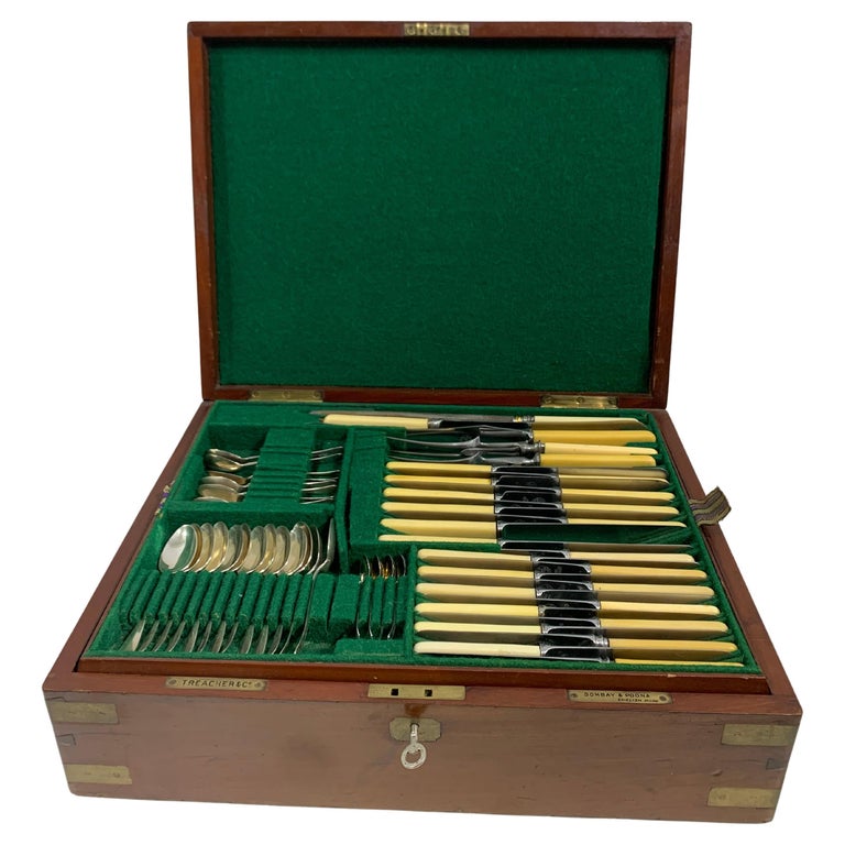 Vintage Cutlery Service Box 'Ménagère' For Sale at 1stDibs