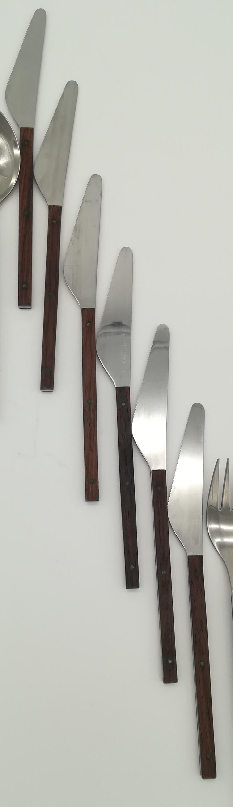 Mid-Century Modern Vintage Cutlery Set by Helmut Alder for Esta, Sub-Brand of Amboss Austria For Sale