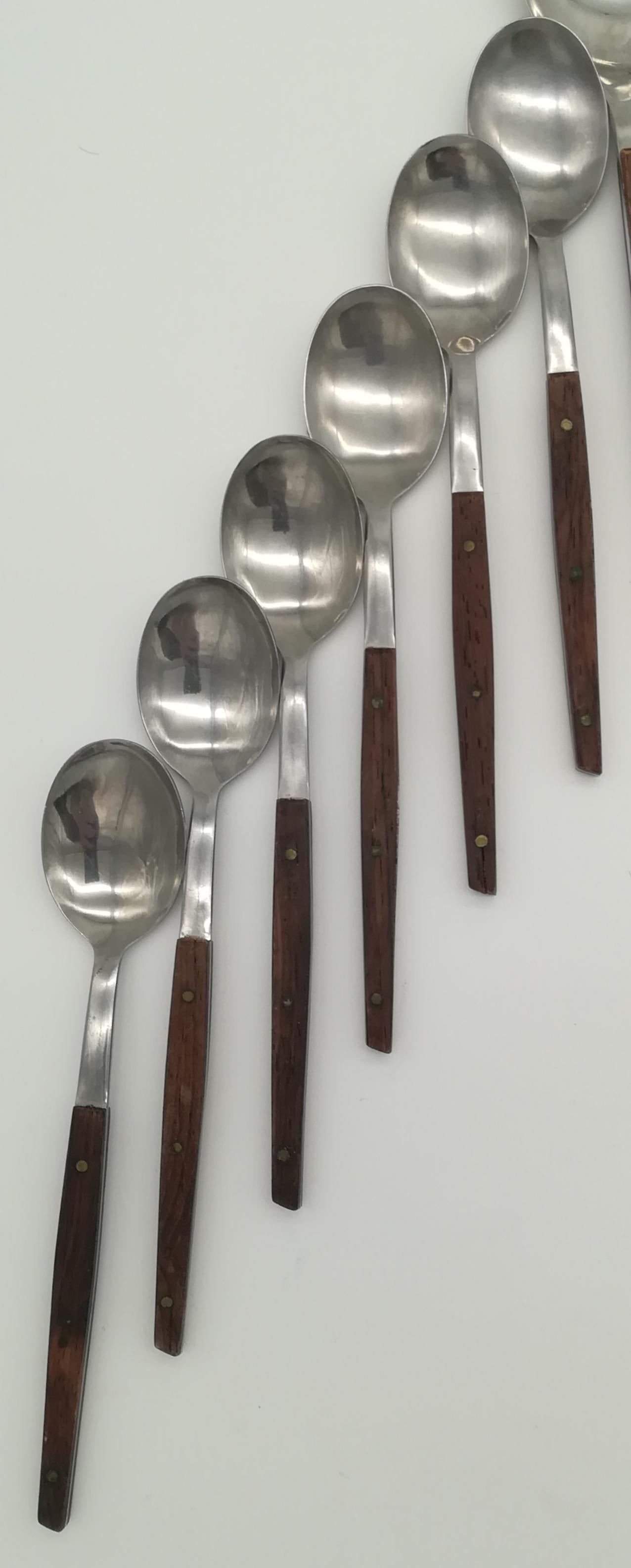 Vintage Cutlery Set by Helmut Alder for Esta, Sub-Brand of Amboss Austria In Good Condition For Sale In Vienna, AT