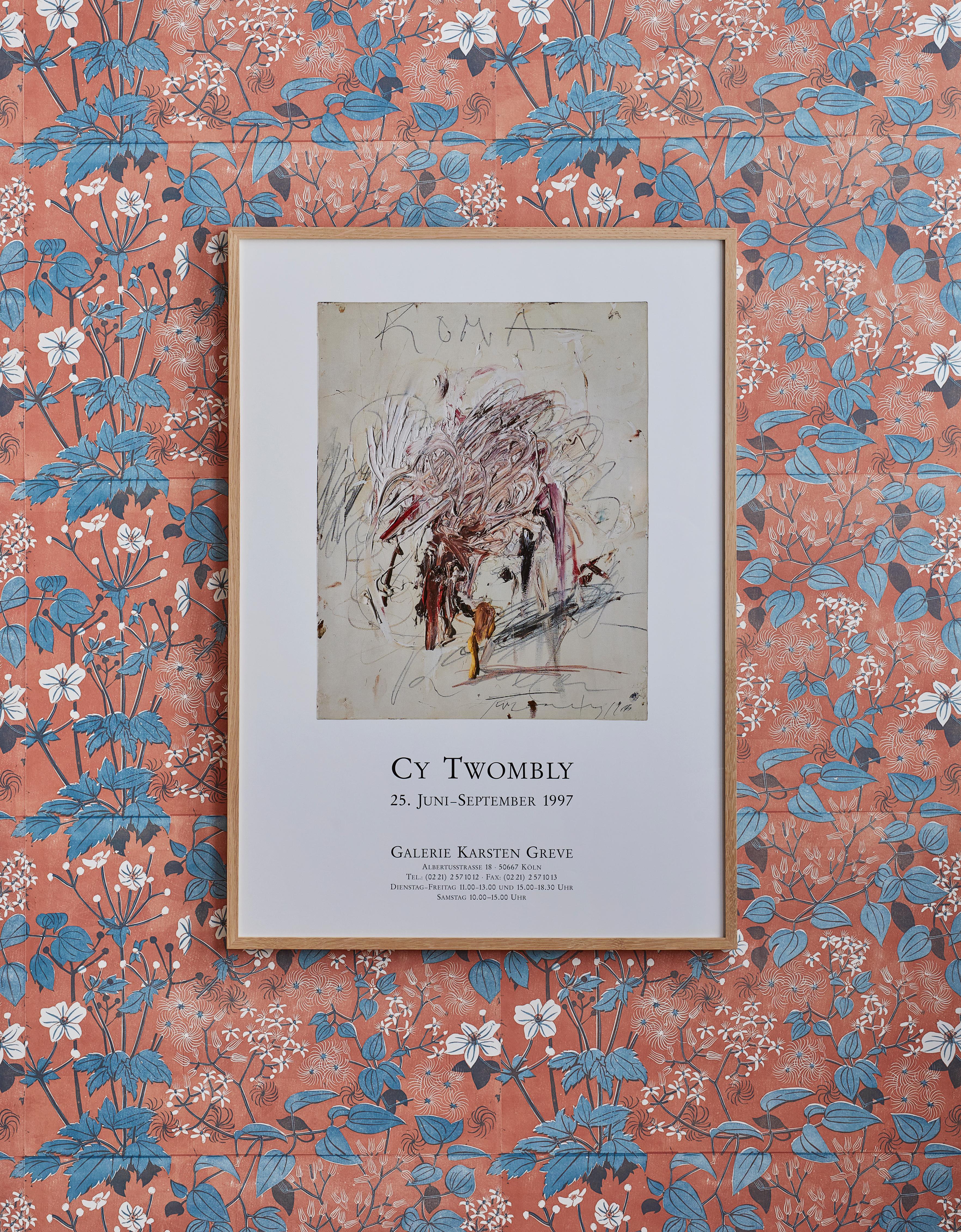 Cy Twombly
Germany, 1997

“Cy Twombly” Galerie Karsten Greve. Vintage exhibition poster.

Measures: H 86 x W 61 x D 2.5 cm.
 