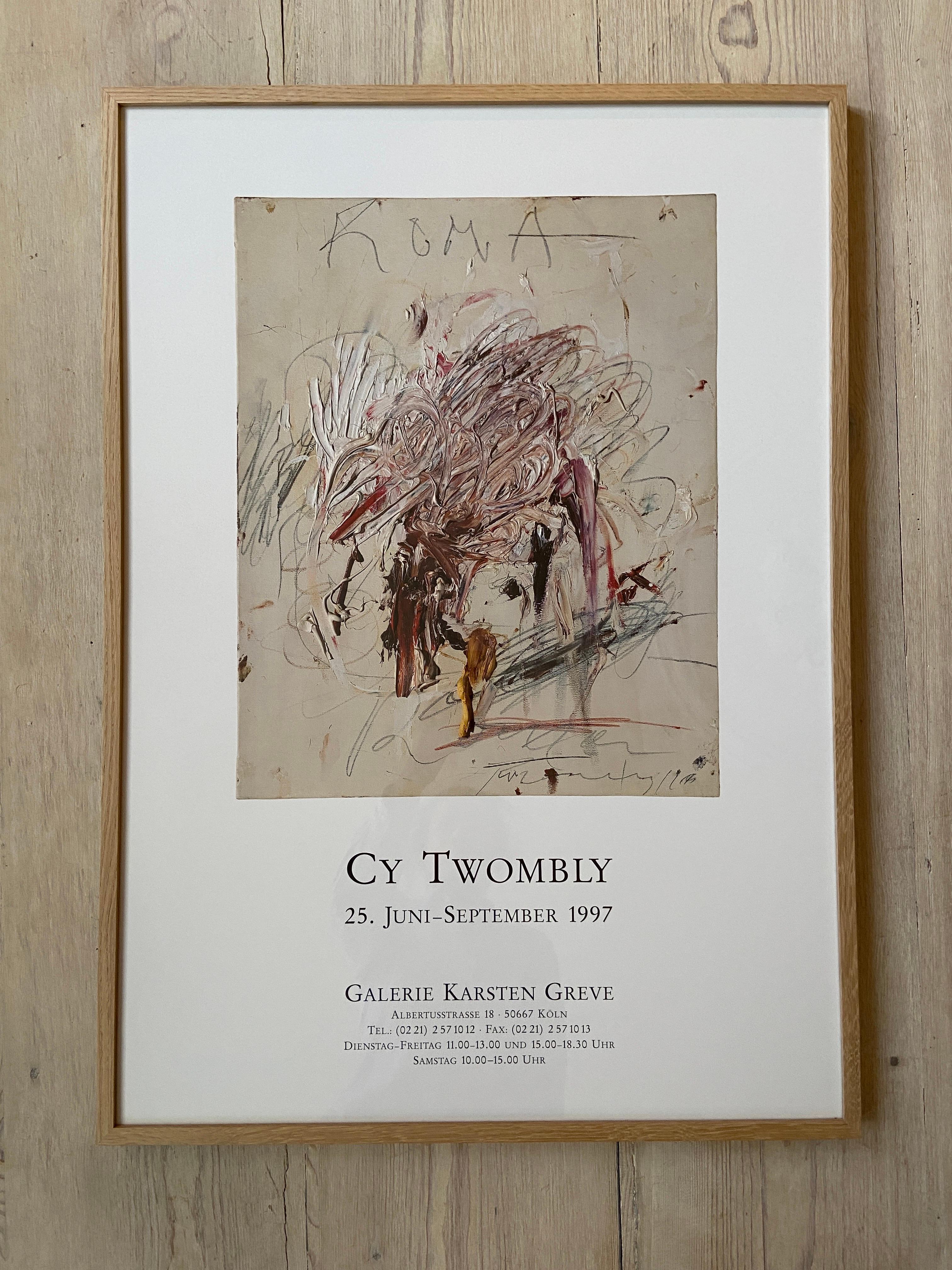 cy twombly exhibition poster