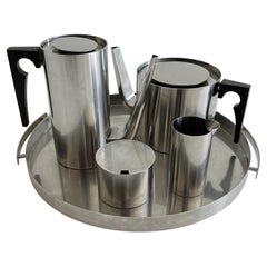 Used Cylinda Line Coffee / Tea Set by Arne Jacobsen for Stelton