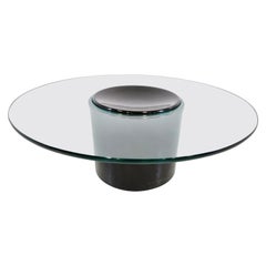 Vintage Cylindrical Coffee Table, 1980s