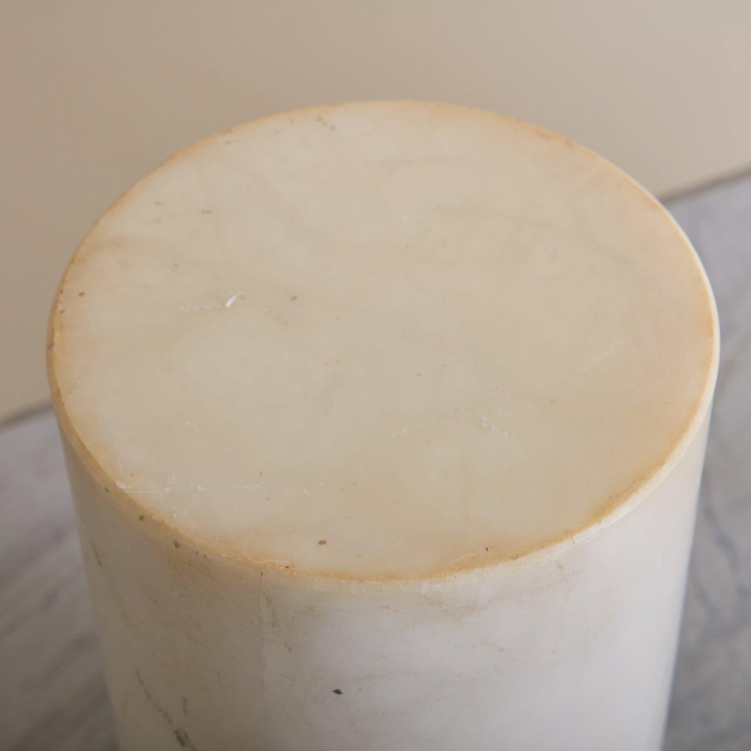 Vintage Cylindrical Marble Table Lamp by Giac For Sale 3